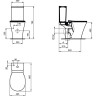 Чаша напольного унитаза IDEAL STANDARD Connect Air AquaBlade E009701